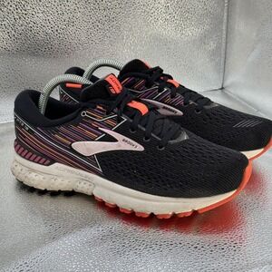 Brooks Adrenaline GTS 19 Women's Size 9  Black/Purple/Coral Running‎ Shoes